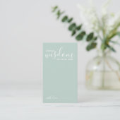 Modern Script Wedding Advice and Wishes Card Advieskaart (Staand voorkant)
