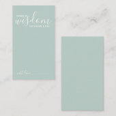 Modern Script Wedding Advice and Wishes Card Advieskaart (Voorkant / Achterkant)