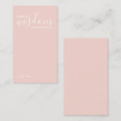 Modern Script Wedding Advice and Wishes Card Advieskaart (Voorkant / Achterkant)