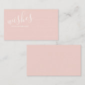 Modern Script Wedding Advice and Wishes Card Advieskaart (Voorkant / Achterkant)