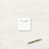 Modern Script Wedding Advice and Wishes Post-it® Notes (Op bureau)