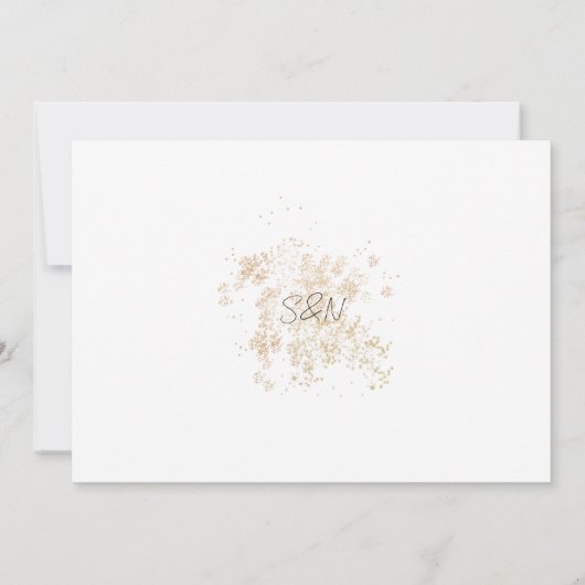 Modern Script Wedding Collage Save The Date (Achterkant)