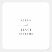 Modern Script Wedding Envelope zegels (Voorkant)