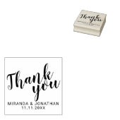 Modern Script Wedding Favor Bedankt Rubberstempel (Gestempeld)