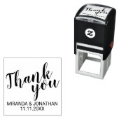 Modern Script Wedding Favor Bedankt Zelfinktende Stempel (In situ)