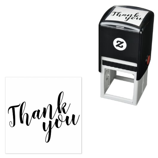 Modern Script Wedding Favor Bedankt Zelfinktende Stempel (In situ)