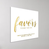 Modern Script Wedding Favors Gold Folie Afdrukken (Laagn)