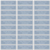 Modern Script Wedding Guest Names Adres Sticker (Voorkant)