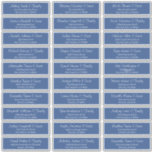 Modern Script Wedding Guest Names Adres Sticker<br><div class="desc">Bestaat uit eenvoudige serif en moderne cursieve manuscripttypografie. Deze elementen zijn eenvoudig,  elegant en modern. Dit heeft 30 sticker. Dit is ontworpen door White Paper Birch Co. exclusief voor Zazzle. Hier te vinden op: http://www.zazzle.com/store/whitepaperbirch</div>