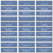 Modern Script Wedding Guest Names Adres Sticker (Voorkant)