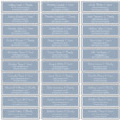 Modern Script Wedding Guest Names Adres Sticker (Voorkant)