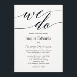 Modern Script Wedding Invitation Kaart<br><div class="desc">Plan een stijlvolle viering met deze moderne uitnodiging die je gasten zullen aanprijzen. Ontwerp © berryberrysnoot. Afdrukbare digitale bestanden zijn beschikbaar! Bezoek onze website op www.berryberrysweet.com voor meer informatie!</div>