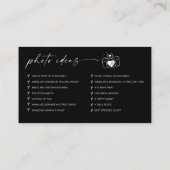 Modern Script Wedding Leg de liefde QR-code vast Informatiekaartje (Achterkant)