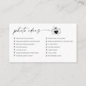 Modern Script Wedding Leg de liefde QR-code vast Informatiekaartje (Achterkant)