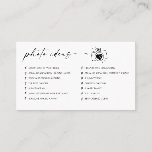 Modern Script Wedding Leg de liefde QR-code vast Informatiekaartje (Achterkant)