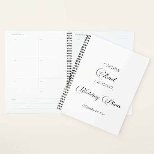 Modern Script Wedding Planner (Display)