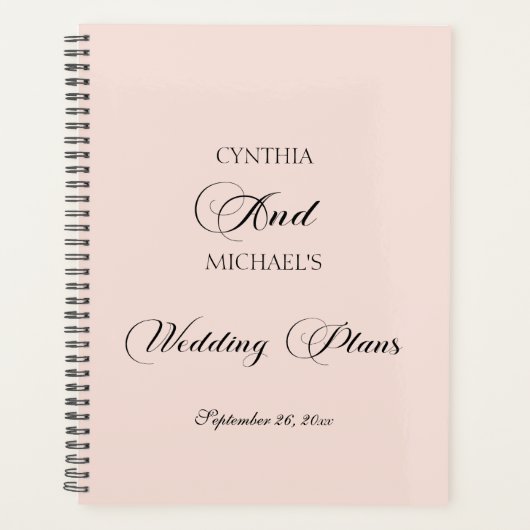 Modern Script Wedding Planner (Voorkant)