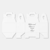 Modern Script Wedding Rehearsal Dinner Bedankdoosjes (Ongevouwen)