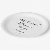 Modern Script Wedding Rehearsal Dinner Papieren Bordje (Gekanteld)