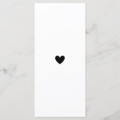 Modern Script Wedding Shower Menu (Achterkant)