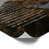 Modern Script Wedding Vows Custom Names & Photo Poster (Hoek)