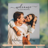 Modern Script Wedding Welcome Acryl Bord (Neutraal)