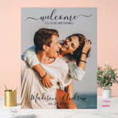Modern Script Wedding Welcome Acryl Bord (Huwelijk)