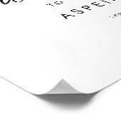 Modern Script Wedding Welcome Poster (Hoek)