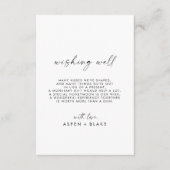 Modern Script Wedding Well Kaart (Voorkant)