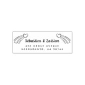 Modern Script Wedding Zelfinktende Stempel (Design)