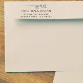 Modern Script Wedding Zelfinktende Stempel