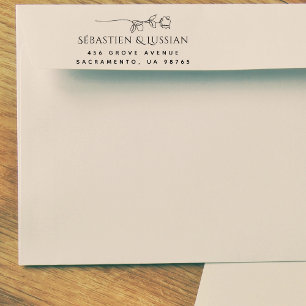 Modern Script Wedding Zelfinktende Stempel