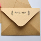 Modern Script Wedding Zelfinktende Stempel