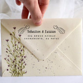 Modern Script Wedding Zelfinktende Stempel