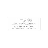 Modern Script Wedding Zelfinktende Stempel (Design)