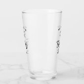Modern Script Welkom Familienaam Est Datum Glas (Links)