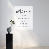 Modern Script Welkom op Trouwfeest Elke Kleur Poster