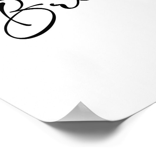 Modern script | Welkomstteken van Bridal Brunch Poster (Hoek)