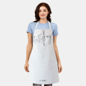 Modern Script Wifey Date Black White Schort (Gedragen)