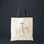 Modern Script Wifey Name Wedding Date Tote Bag<br><div class="desc">De moderne Woondatum van de Naam van het Manuscript Wifey van het Manuscript. Perfect voor de de cadeaudoos van de bruid-aan-zijn of gebruik als cadeauzak zelf. Eenvoudig te personaliseren met haar naam en jaar of datum van de bruiloft. Aan beide zijden is hetzelfde ontwerp.</div>
