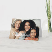 Modern script Wij houden van oma foto Moederdag Kaart (Voorkant)