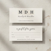 Modern Script Zakelijk Cadeaubon