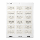 Modern Script Zakelijk Retouradres Etiket (Full Sheet)