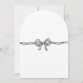 Modern script Ze bindt het knoop Vrijgezellenfeest Kaart (Achterkant)