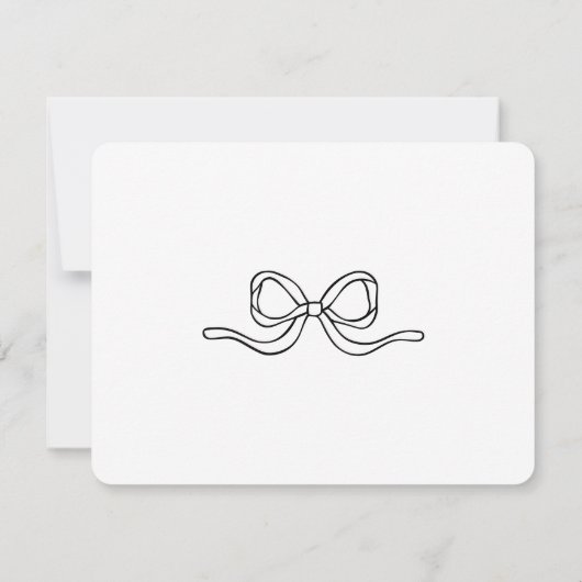 Modern Script Ze Krijgt De Knoop Bruidsfeest Bedankkaart (Achterkant)