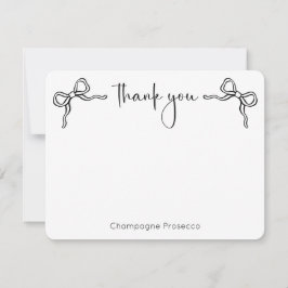 Modern Script Ze Krijgt De Knoop Bruidsfeest Bedankkaart