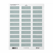 Modern Script Zeeglas Trouw Retouradres Etiket (Full Sheet)