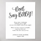 Modern script zeg geen Baby game Poster (Voorkant)