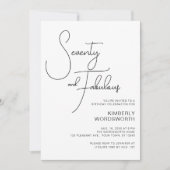 Modern Script Zeventig en Fabulous 70ste Verjaarda Kaart (Voorkant)