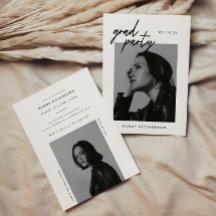 Modern Script Zwart & Wit 2 Foto Afstuderen